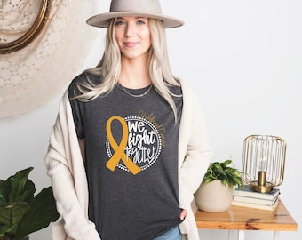 Childhood Cancer T-Shirt, Cancer Support Shirt, Cancer Survivort Gift, Cancer Awareness Shirts, Awareness Gifts, Cancer Ribbon TShirt