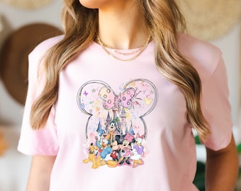 Mickey And Friend T-Shirt, Disney Castle Shirt,Disneyland Shirt,Mickey and Minnie Shirt,Disney Vacation T-Shirt,Disney Trip,Family Matching