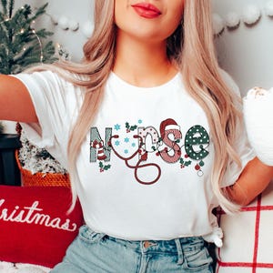 Nurse Christmas, Nursing Shirt, Nursing School T Shirt, Nurse Christmas Shirt, Christmas Shirt, 2024 Christmas,Nurse Shirt,Nurse Santa Gifts