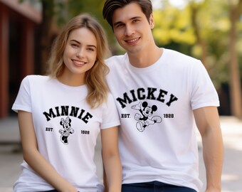Camiseta retro vintage de Disney, camisetas Disney a juego, camiseta de Mickey y sus amigos, camiseta familiar de Disney, camiseta de Disneyland, camiseta con todos los personajes de Disney