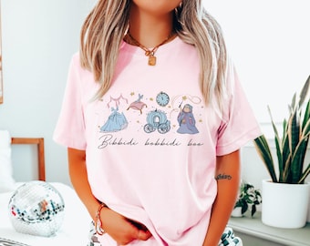 Disney Cinderella Princess Watercolor Shirt, Disney Family Trip Tee, Retro Bibbidi Bobbidi Boo Shirt, Cinderella Princess Shirt,Toddler Gift