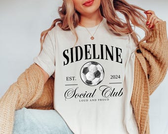 Camiseta del Club Social de Fútbol, Camiseta para Mamá Futbolera, Camiseta del Club Social de la Banda, Camiseta Adorable para Mamá Futbolera, Regalo del Día de la Madre para Mamá Futbolera, Regalo para Futbolera