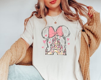 Disney Minnie Mouse Castle Shirt,Magic Kingdom Family Shirt,Vintage Disney Shirt,Disneyland Shirt,Magical Kingdom, Gift for Friend, Kids Tee