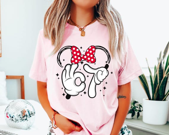 Disney Mickey and Minnie Six Seven Meme Shirt, Funny Number Six