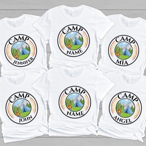 Custom Camp Shirt, Camp Gifts, Custom T-shirt, Custom Shirt, Custom Camp Shirt, Camp Crew Shirt, Camp Custom Shirt, Camping Family Shirt