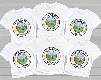 Custom Camp Shirt, Camp Gifts, Custom T-shirt, Custom Shirt, Custom Camp Shirt, Camp Crew Shirt, Camp Custom Shirt, Camping Family Shirt