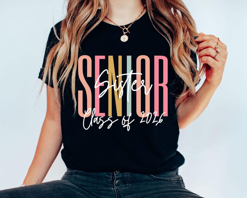 Senior Mom Graduation Shirt,Senior Mom Shirt,Mom Gifts,Graduation Dad Mom Bro Sis Matching T-Shirt,Class of 2026 Family Shirts,Gifts For Mom image 4