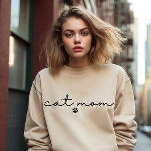 Cat Mom Sweatshirt, Cat Mom T-Shirt, Mothers Day T-Shirt, New Cat Mom Gift, Mothers Day Gifts, Proud Kitty Mama Shirt, Mom Shirt, Mom Gifts