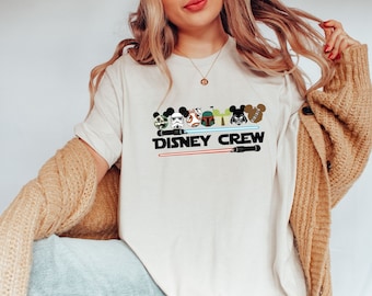Star Wars Disney-tröja med besättning, Disneyworld-tröja, Disney-tröja, Star Wars-familjetröja, Disney Star Wars-tröja, Disney-tröja med besättning
