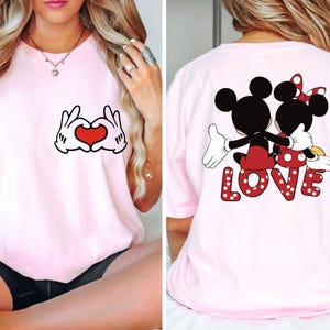 Mickey And Minnie Couple Shirt, Disney Valentine Day Shirt, Mouse Couples Shirt,Mickey Shirt,Minnie Shirt,Disney Matching ValentinE Day Gift