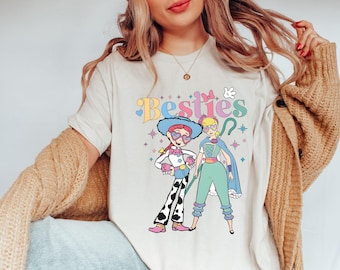 Toy Story Besties T-Shirts, Disney Bo Peep And Jessie Shirts, Toy Story Bo Peep Tees, Disneyland Toy Story Best Friends Tee, BFF Girls Trip