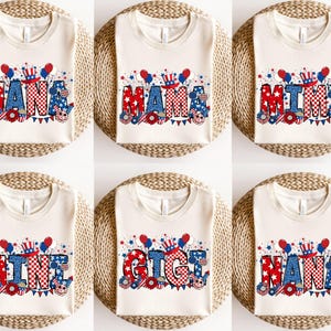 Personalized Grandma Shirt, Patriotic Nana 4th Of July Grandma Shirt, Patriotic 4th of July Grandma Shirt,4th Of July Mimi Shirt, Mom Gifts