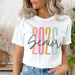 Senior 2026 Shirt, Retro Font, Senior Retro Shirt, 2026 Seniors Shirt, Senior 2026 Retro Shirt, Class of 2026 Senior Shirt, Graduation Gift image 3