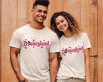 Suéteres Disney a juego para parejas, suéter "Noche de los Enamorados", sudadera Disney para San Valentín, San Valentín de Disneyland, luna de miel en Disney
