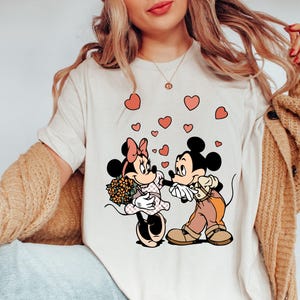 Disney Mickey Minnie Couple Lover Shirt, Mickey and Minnie Valentines Day , Disney Checkers Costume Love Shirts, Mickey Minnie,Kiss Love Tee
