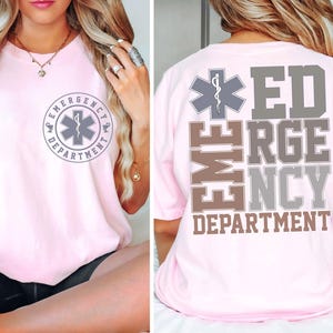 Camiseta de servicio de urgencias, camiseta de enfermera de urgencias, técnico de urgencias, enfermera de urgencias, medicina de urgencias, enfermera de traumatología graduada, regalo de enfermera para camiseta