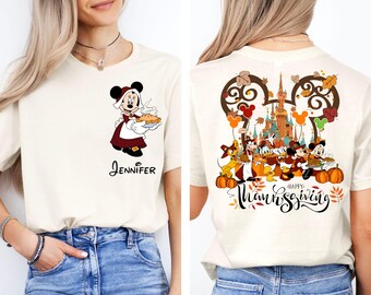 2025 Disney Mickey And Friends Thanksgiving Shirt,Thanksgiving Fall Trip,Disney Family Thanksgiving Matching Disney Gift Shirt,Disney Custom