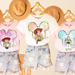Toy Story Shirt, Buzz Lightyear Sweatshirt, Slinky Dog Tee, Rex and Jessie Shirt, Sheriff Woody Shirt, Mickey Head Shirt, Disney Trip Shirt
