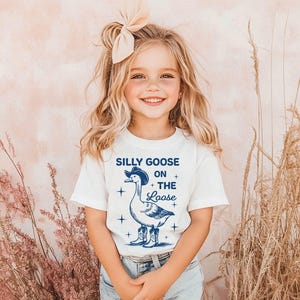 Silly Goose On The Loose Toddler Shirt, Funny Silly Goose Kids Shirt, Funny Goose Kids Shirt, Natural Toddler Shirt, Kids Shirt, Gift Kids