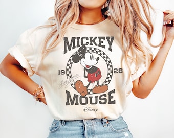 Retro Mickey Mouse Shirt, Vintage Mickey Shirt, Disney Vacation Shirt, Disneyland Mickey Shirt, Magic Kingdom Shirt, Classic Mickey Tee