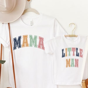 Mama and Little Man Matching Shirts, Mama and Mama&#39;s Boy Set, Mommy and Mini Outfits, Matching Mommy and Son Shirt, Mothers Day Gift