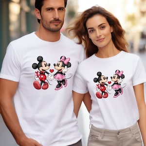 Disney Valentines Day Couple Shirt,Mickey Minnie Hold Hands Lover Shirt,Love Shirt,Disney Shirt,Disney Trip Shirt, Valentines Day Gift Ideas