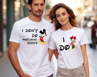 Disney shirt Mickey en Minnie, I Don't Do bijpassende shirts T-shirt, bijpassende shirt Disney paar, trui Disney familie, T-shirt Valentijnsdag