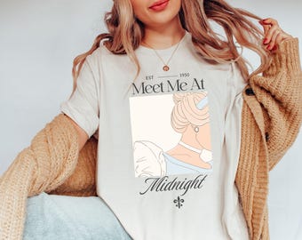 Meet me at Midnight Shirt, Disney Cinderella Inspired Shirt, Disney Girls Trip 2025,Princess Birthday Girl,Disneyland Shirt,Disney Princess
