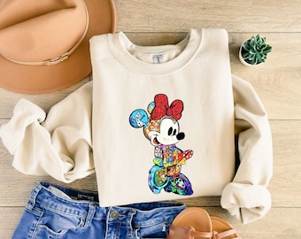 Bluza z kapturem dla pary Mickey i Minnie, Koszulka dla miłośników Disneya, Koszulka Mickey i Minnie, Koszulka pasująca do Disneya, Jej Mickey i jego Minnie, Prezenty na Walentynki