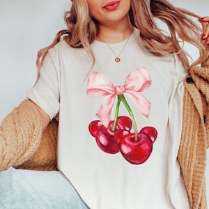 Vintage Cherry Shirt, Cherry Tee, Fruit T-Shirt, Summer Shirt, Food lover gift, Foodie, Cherry Lover Gift, Retro Cherry Shirt, Cherries Tee