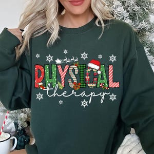 Weihnachten Physiotherapie Sweatshirt, Physiotherapeut Sweatshirts, Pt Geschenk, Pt Geschenke, Pt Pullover, Geschenk für körperliche, Pt Therapeuten