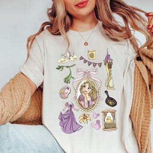 Retro Disney Tangled Rapunzel Floral Shirt, Disney Princess Rapunzel shirt,Lost Princess Tee,Magic Kingdom Shirt,Disney Trip, Gift for Shirt