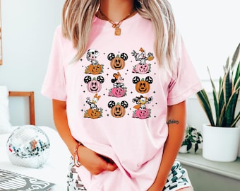Micky und Freunde Skelett Kürbis Disney Halloween Shirt, Mickey's Not So Scary Halloween Party 2024, BTW Disneyland Familie Halloween Geschenk