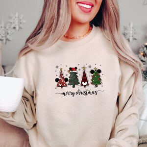 Disney Christmas Tree Sweatshirt, Disney Christmas Gift, Christmas Family Shirt, Mickey Christmas Sweatshirt, Disney Christmas Shirt, Santa