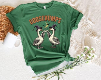 Camiseta engraçada de Halloween com arrepios, camiseta retrô com arrepios, melhor presente de Halloween para meninas, presente moderno de Halloween, presente engraçado de Halloween para amigas