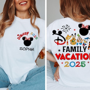 Disney 2025 Family Vacation Shirts, Mickey Castle 2025 Shirts, Disneyland Family Trip Shirt,Custom Mickey Trip Shirt,Disney Very Merry Shirt