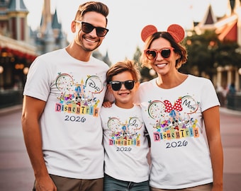 Camiseta personalizada de viaje a Disney 2026, camiseta de viaje a Disney, camiseta de vacaciones familiares de Disney, camiseta familiar a juego de Disney, camiseta familiar de Disney World 2026
