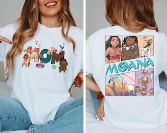 Disney Moana Mom Dad Shirt, Princess Moana Family Matching T-Shirt, Maui Sweatshirt, Hei Hei and Pua Mama Dada Tee, Family Trip Shirt, Gift