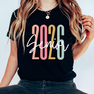 Senior 2026 Shirt, Retro Font, Senior Retro Shirt, 2026 Seniors Shirt, Senior 2026 Retro Shirt, Class of 2026 Senior Shirt, Graduation Gift image 2