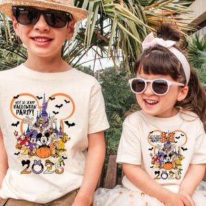 Custom Disney Halloween 2025 Shirt, Not So Scary Halloween Shirt, Disney Family Halloween Shirts, Disney Trip Shirt, Disney Halloween Shirts