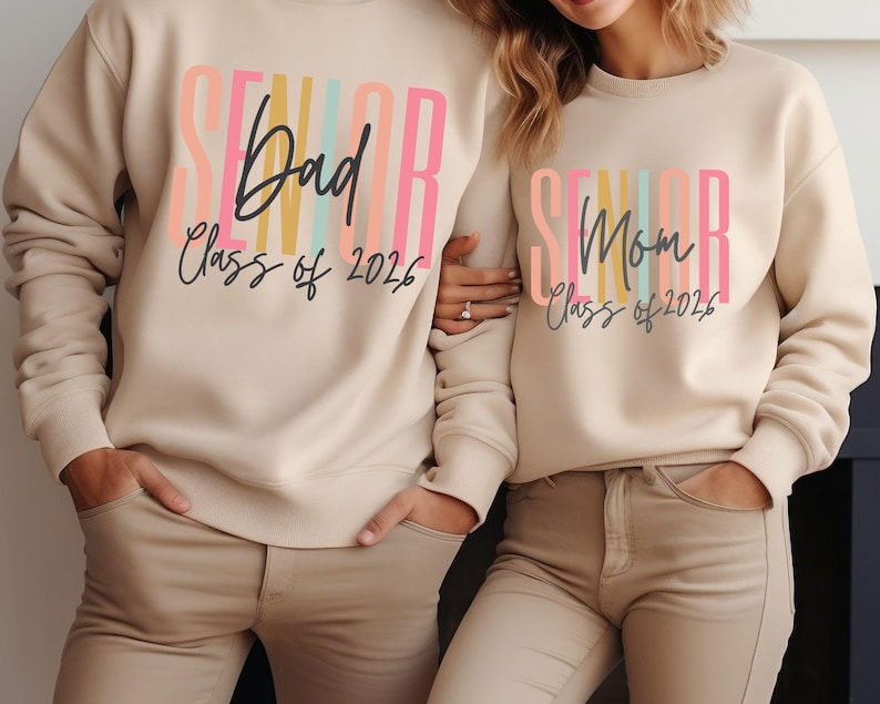 Senior Mom Graduation Shirt,Senior Mom Shirt,Mom Gifts,Graduation Dad Mom Bro Sis Matching T-Shirt,Class of 2026 Family Shirts,Gifts For Mom image 7