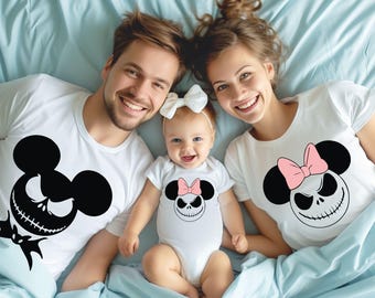 Camiseta de Halloween de Disney, camiseta de Mickey y Minnie, camiseta de Jack y Sally, camiseta de temporada espeluznante, camiseta de calabaza, camiseta de Disney no es aterradora, regalos