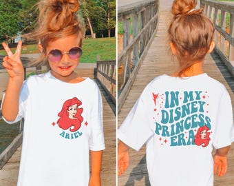 Maglietta Principessa Disney, Felpa In My Disney Princess Era, Maglietta Viaggio Disneyworld per Ragazze, Maglietta Vacanza Disneyland, Maglietta Abbinata Principessa