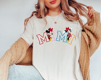 Mimi Mouse Shirt,Grandma Mouse Shirt,Disney Family Shirt,Women's Disney Shirt,Disney Grandma Shirt, Disneyworld Shirt,Grandma Gift,Mom Gift