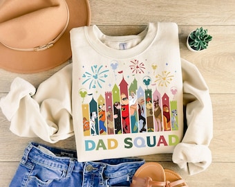 Disney Dad Squad Sweatshirt,Disney Dad Characters T-Shirt,Father's Day Shirt,Disneyland Father Shirt,Disney Dad Shirt,Fathers Day Gift Shirt