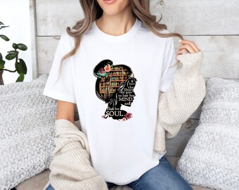 And Into the Library She Goes to Lose her Mind and Find Her Soul NO Books Shirt, Read Banned Books,Teacher Librarian Gift TShirt,Teacher Tee