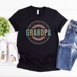 Cute Grandpa T-Shirt, Fathers Day Gift,Gift For Grandpa,Worlds Greatest Grandpa Limited Edition Shirt,Gift For Dad,Gift for Wife for Husbans
