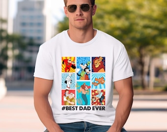 Maglietta Disney "Best Dad Ever", regalo per la festa del papà Disney, papà Disney, maglietta per la festa del papà, divertente Magic Kingdom, viaggio a Disneyland
