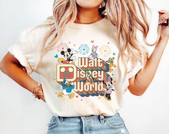 Retro Walt Disneyworld Shirt, Vintage Disneyworld Shirt, Mickey and Friends Shirt, Retro Disney Shirt, Disney 2026 Trip Sweatshirt
