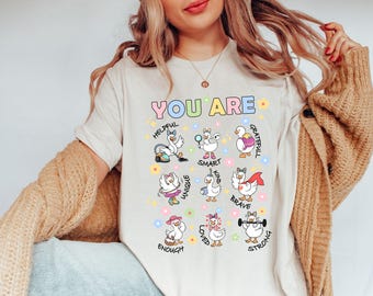 Silly Goose You Are Kind Shirt, Teacher Affirmation Tee, Back to School Shirt, SEL Teacher Shirt, Cute Goose Shirt, Teacher Gift for Shirt